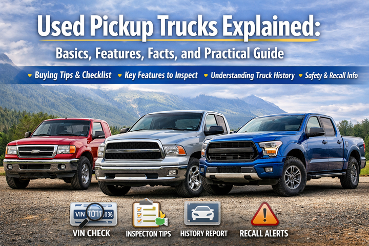 Used Pickup Trucks Explained: Basics, Features, Facts, and Practical Guide