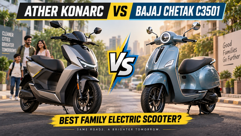 Ather Konarc vs Bajaj Chetak C3501 – Family Electric Scooter Guide